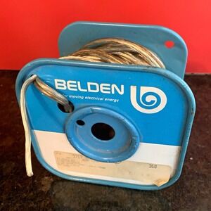 Vintage Belden 9717 Clear Speaker Wire 14 AWG - Approx 80-90 Ft Remaining